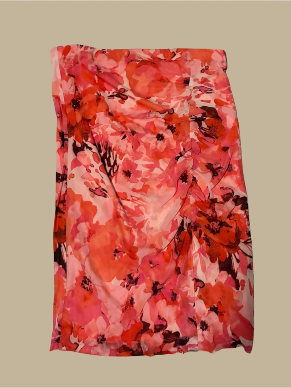 Nine West Floral Pencil Skirt in Coral and Pink - Picture 1 of 1